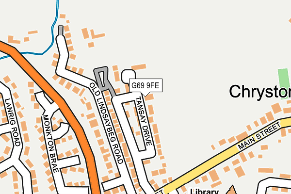 G69 9FE map - OS OpenMap – Local (Ordnance Survey)