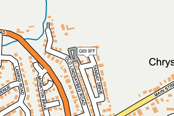 G69 9FF map - OS OpenMap – Local (Ordnance Survey)