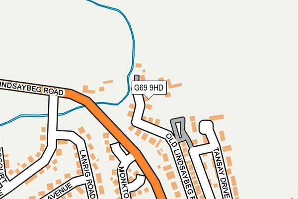 G69 9HD map - OS OpenMap – Local (Ordnance Survey)