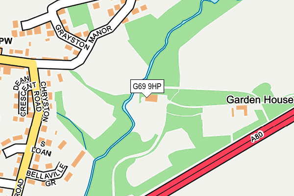 G69 9HP map - OS OpenMap – Local (Ordnance Survey)