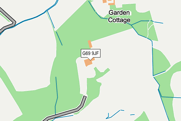 G69 9JF map - OS OpenMap – Local (Ordnance Survey)