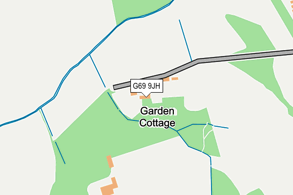 G69 9JH map - OS OpenMap – Local (Ordnance Survey)