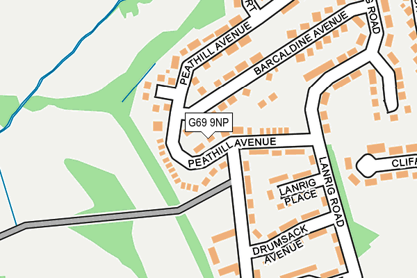 G69 9NP map - OS OpenMap – Local (Ordnance Survey)