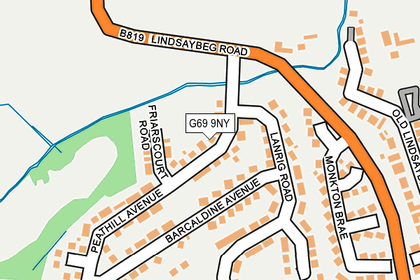 G69 9NY map - OS OpenMap – Local (Ordnance Survey)