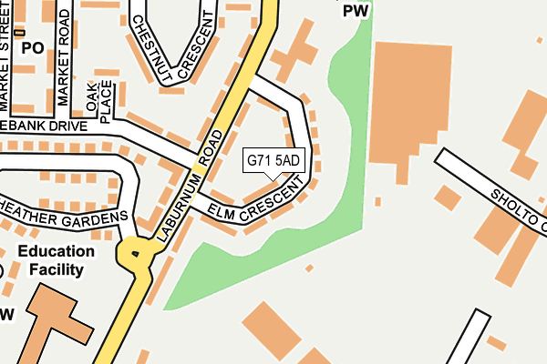 G71 5AD map - OS OpenMap – Local (Ordnance Survey)