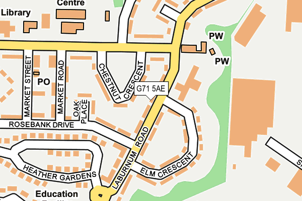 G71 5AE map - OS OpenMap – Local (Ordnance Survey)