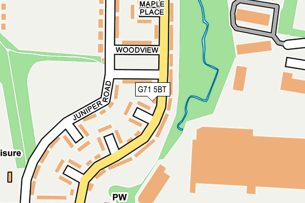 G71 5BT map - OS OpenMap – Local (Ordnance Survey)