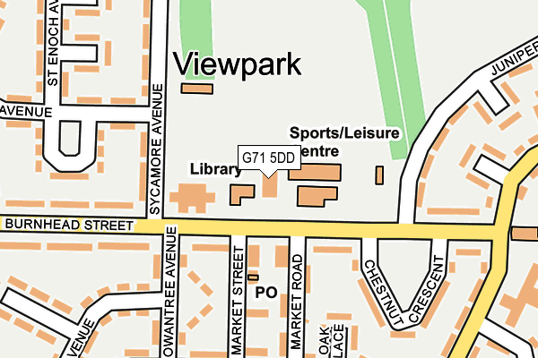 G71 5DD map - OS OpenMap – Local (Ordnance Survey)