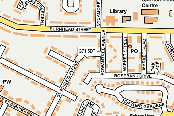 G71 5DT map - OS OpenMap – Local (Ordnance Survey)