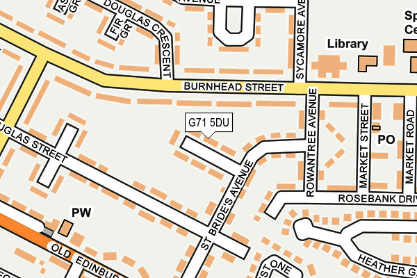 G71 5DU map - OS OpenMap – Local (Ordnance Survey)