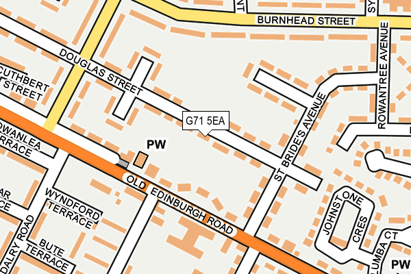 G71 5EA map - OS OpenMap – Local (Ordnance Survey)