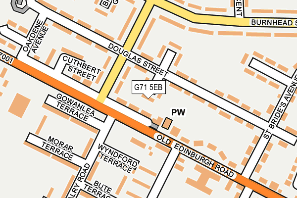 G71 5EB map - OS OpenMap – Local (Ordnance Survey)