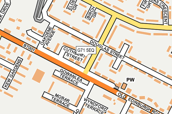 G71 5EQ map - OS OpenMap – Local (Ordnance Survey)