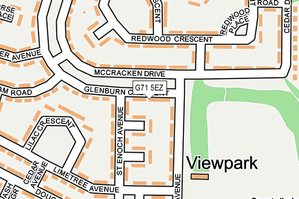 G71 5EZ map - OS OpenMap – Local (Ordnance Survey)