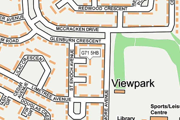 G71 5HB map - OS OpenMap – Local (Ordnance Survey)