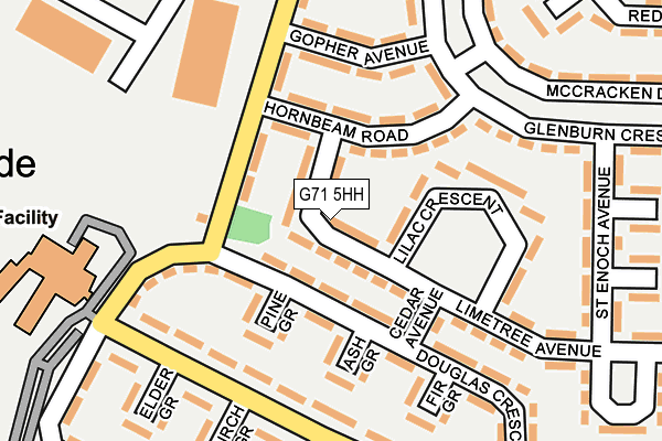 G71 5HH map - OS OpenMap – Local (Ordnance Survey)