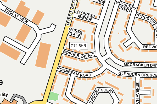 G71 5HR map - OS OpenMap – Local (Ordnance Survey)