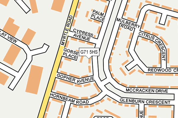 G71 5HS map - OS OpenMap – Local (Ordnance Survey)