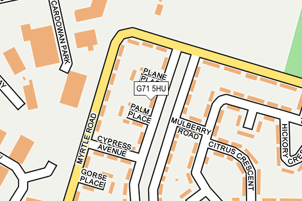 G71 5HU map - OS OpenMap – Local (Ordnance Survey)