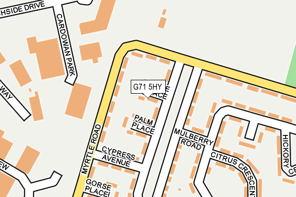 G71 5HY map - OS OpenMap – Local (Ordnance Survey)