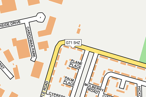 G71 5HZ map - OS OpenMap – Local (Ordnance Survey)