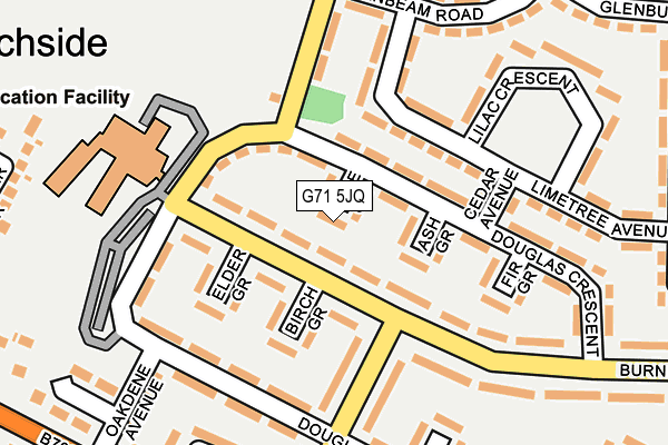 G71 5JQ map - OS OpenMap – Local (Ordnance Survey)