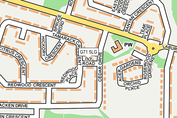 G71 5LG map - OS OpenMap – Local (Ordnance Survey)