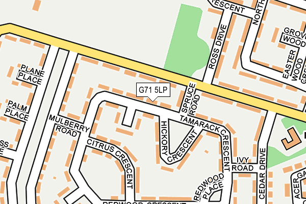 G71 5LP map - OS OpenMap – Local (Ordnance Survey)