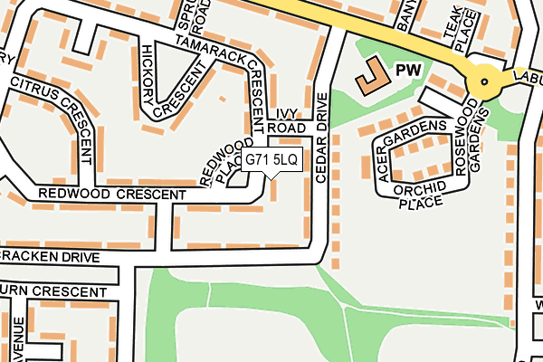 G71 5LQ map - OS OpenMap – Local (Ordnance Survey)