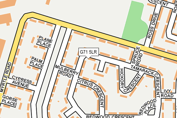 G71 5LR map - OS OpenMap – Local (Ordnance Survey)