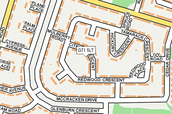 G71 5LT map - OS OpenMap – Local (Ordnance Survey)