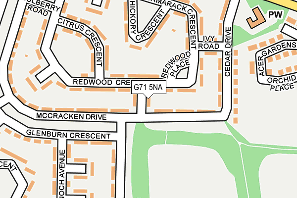 G71 5NA map - OS OpenMap – Local (Ordnance Survey)