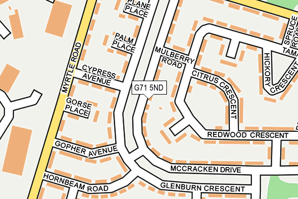 G71 5ND map - OS OpenMap – Local (Ordnance Survey)