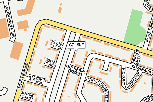 G71 5NF map - OS OpenMap – Local (Ordnance Survey)