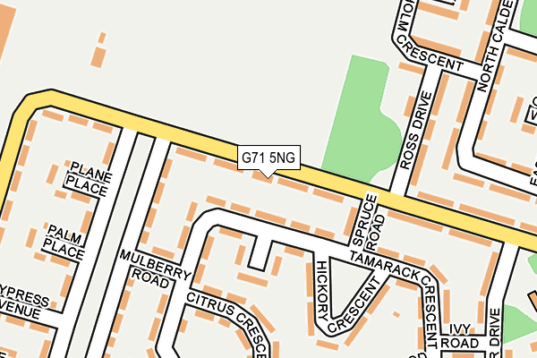 G71 5NG map - OS OpenMap – Local (Ordnance Survey)