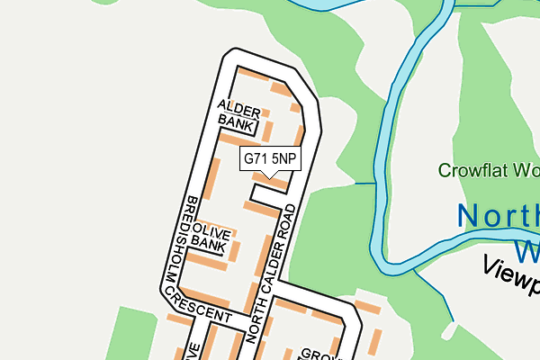 G71 5NP map - OS OpenMap – Local (Ordnance Survey)