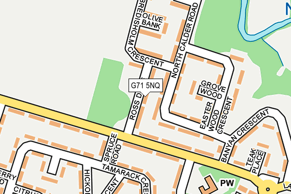 G71 5NQ map - OS OpenMap – Local (Ordnance Survey)