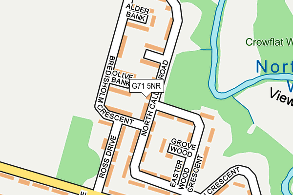 G71 5NR map - OS OpenMap – Local (Ordnance Survey)