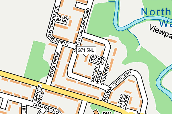 G71 5NU map - OS OpenMap – Local (Ordnance Survey)