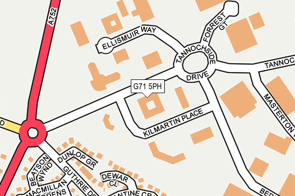 G71 5PH map - OS OpenMap – Local (Ordnance Survey)