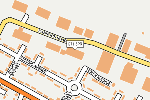 G71 5PR map - OS OpenMap – Local (Ordnance Survey)