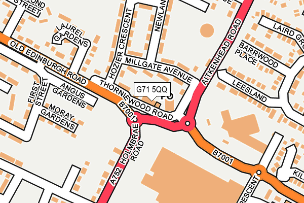 G71 5QQ map - OS OpenMap – Local (Ordnance Survey)