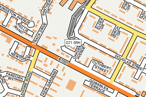 G71 5RH map - OS OpenMap – Local (Ordnance Survey)