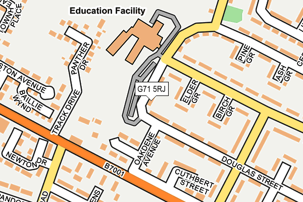 G71 5RJ map - OS OpenMap – Local (Ordnance Survey)