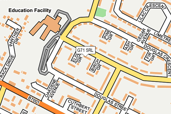 G71 5RL map - OS OpenMap – Local (Ordnance Survey)