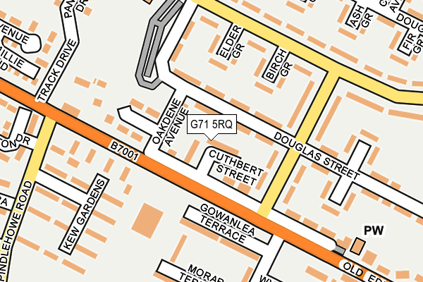 G71 5RQ map - OS OpenMap – Local (Ordnance Survey)