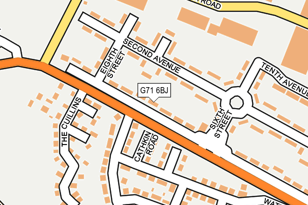 G71 6BJ map - OS OpenMap – Local (Ordnance Survey)