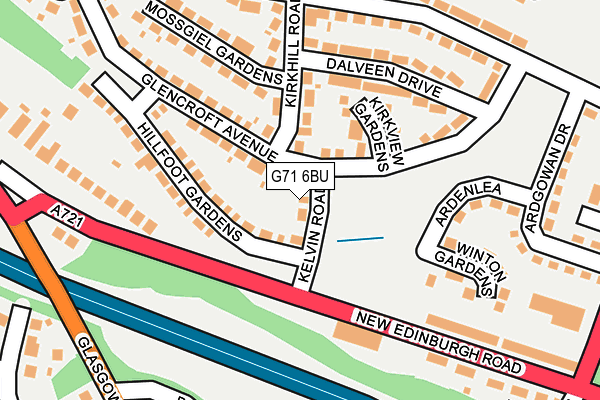 G71 6BU map - OS OpenMap – Local (Ordnance Survey)