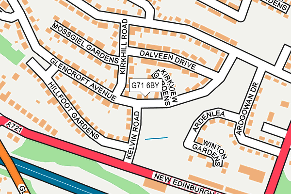 G71 6BY map - OS OpenMap – Local (Ordnance Survey)