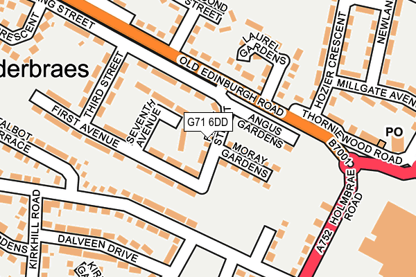 G71 6DD map - OS OpenMap – Local (Ordnance Survey)